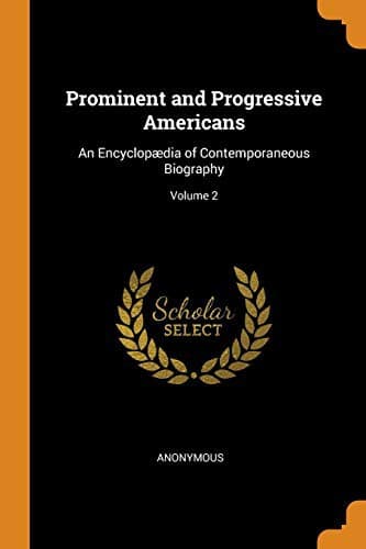 Tapa de Prominent and Progressive Americans
