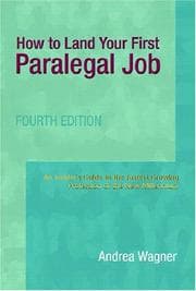 Tapa de How to Land Your First Paralegal Job (4th Edition) (Pearson Prentice Hall Legal)