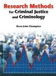 Tapa de Research Methods for Criminal Justice and Criminology