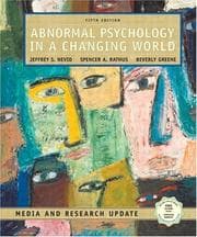 Tapa de Abnormal psychology in a changing world