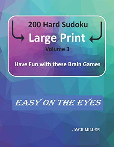 Tapa de 200 Hard Sudoku Large Print