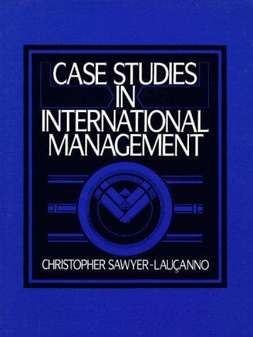 Tapa de Case studies in international management