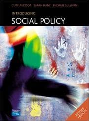 Tapa de Introducing Social Policy