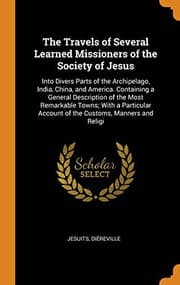 Tapa de The Travels of Several Learned Missioners of the Society of Jesus