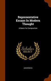 Tapa de Representative Essays In Modern Thought
