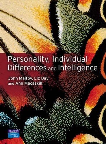 Tapa de Personality, Individual Differences and intelligence