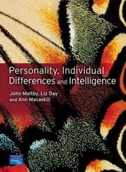 Tapa de Personality, Individual Differences and intelligence