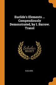 Tapa de Euclide's Elements ... Compendiously Demonstrated, by I. Barrow. Transl