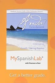 Tapa de MyLab Spanish with Pearson eText -- Access Card -- for ¡Anda! Curso elemental