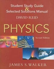 Tapa de Physics Student Study Guide And Selected Solutions Manual