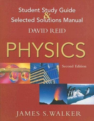 Tapa de Physics Student Study Guide And Selected Solutions Manual