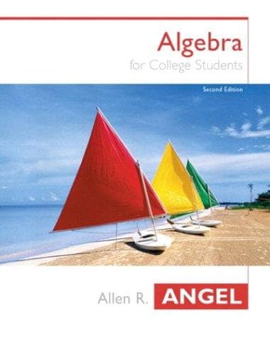 Tapa de Algebra For College Students