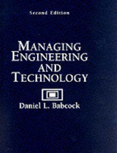 Tapa de Managing engineering and technology