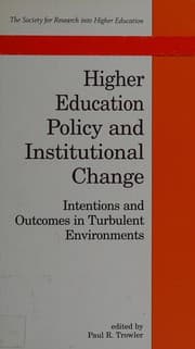 Tapa de Higher education policy and institutional change