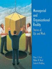 Tapa de Managerial and Organizational Reality