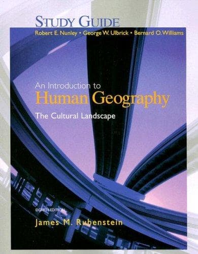 Tapa de An Introduction to Human Geography Eighth Edition
