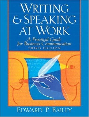 Tapa de Writing & speaking at work