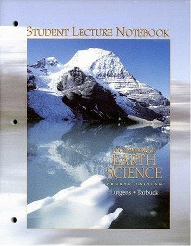 Tapa de Foundations of Earth Science Student Lecture Notebook