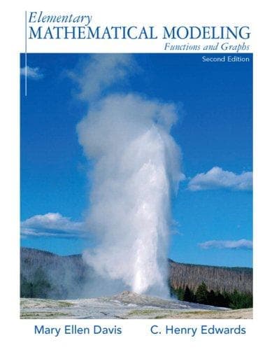 Tapa de Elementary Mathematical Modeling (2nd Edition)