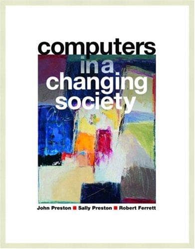 Tapa de Computers in a changing society