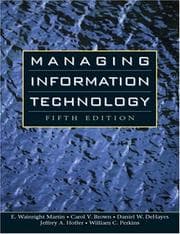Tapa de Managing information technology