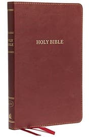 Tapa de KJV, Thinline Bible, Leathersoft, Burgundy, Red Letter, Comfort Print