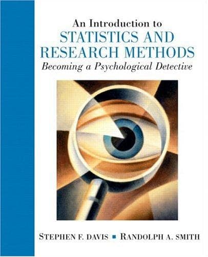 Tapa de Introduction to Statistics and Research Methods