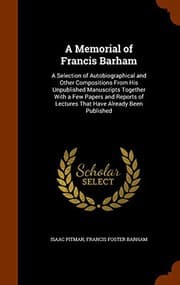Tapa de A Memorial of Francis Barham