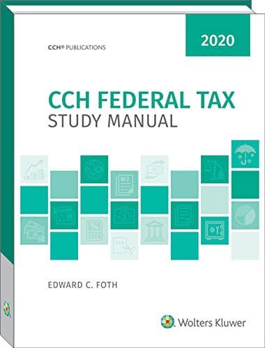 Tapa de Federal Tax Study Manual