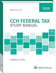 Tapa de Federal Tax Study Manual
