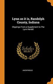 Tapa de Lynn as It Is, Randolph County, Indiana