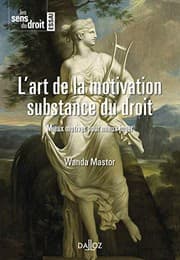 Tapa de L'art de la motivation. Substance du droit - 1re ed.