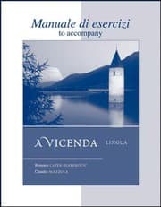 Tapa de Workbook/Laboratory Manual Manuale di esercizi to accompany A Vicenda Lingua