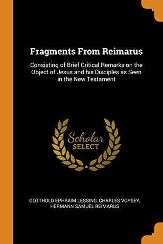 Tapa de Fragments From Reimarus