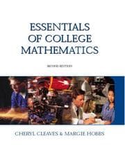 Tapa de Essentials of college mathematics