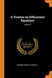 Tapa de A Treatise on Differential Equations; Volume 5