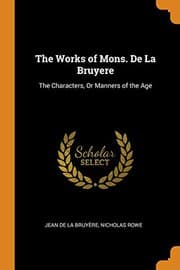 Tapa de The Works of Mons. de la Bruyere
