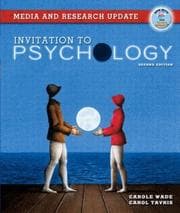 Tapa de Invitation to Psychology, Media and Research Update