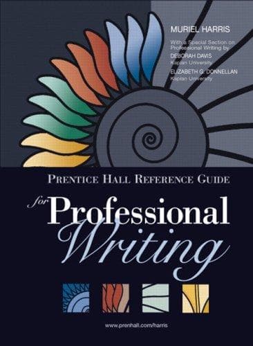 Tapa de Prentice Hall Reference Guide for Professional Writing (MyCompLab Series)