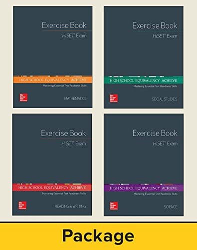 Tapa de High School Equivalency Achieve, HiSET 5-Copy Value Set