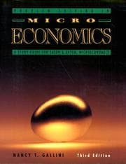 Tapa de Problem solving in microeconomics