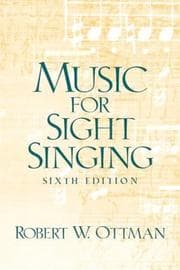 Tapa de Music for Sightsinging