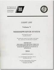 Tapa de Light List, 2014, V. 5, Mississippi River System, Mississippi River and Its Navigable Tributaries