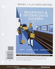 Tapa de Beginning & Intermediate Algebra, Books a la Carte Edition