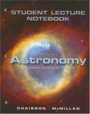 Tapa de Astronomy Student Lecture Notebook
