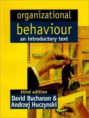 Tapa de Organizational behaviour