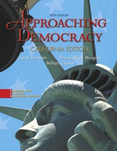 Tapa de Approaching Democracy, California Edition (5th Edition)