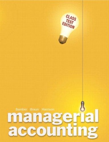 Tapa de Managerial Accounting