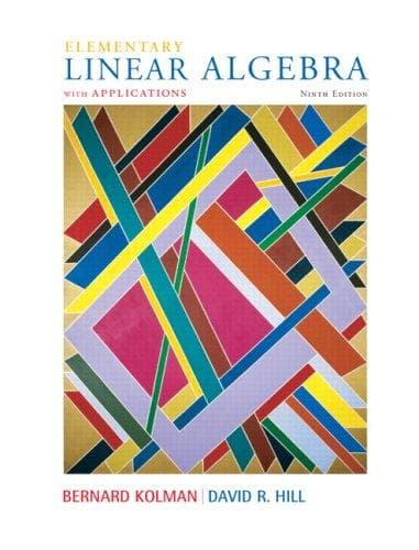 Tapa de Elementary Linear Algebra with Applications