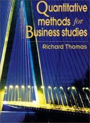 Tapa de Quantitative methods for business studies